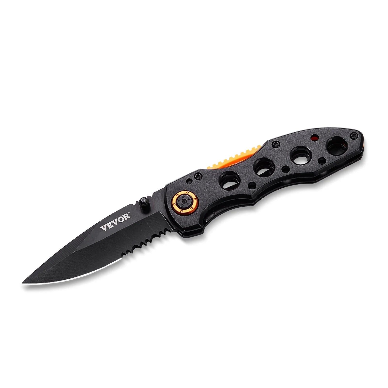 Folding Pocket Knife 3 In/7.6 Cm 7Cr17Mov Blade Aluminum Handle Sharp